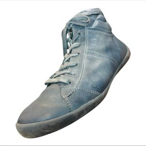 Softinos by Fly London Nina Women’s Blue Leather Ankle Boots Size 9